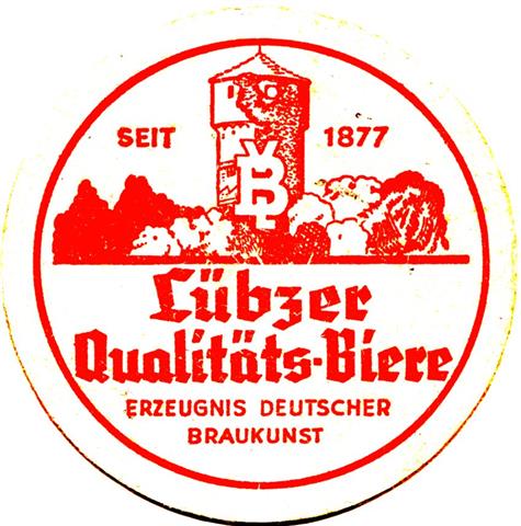 lübz lup-mv lübzer rund 1a (215-qualitäts biere-rot)